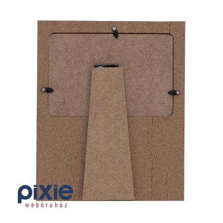 Natúr színű képkeret, 10x15 cm-es fényképnek, pillangó dekorációval