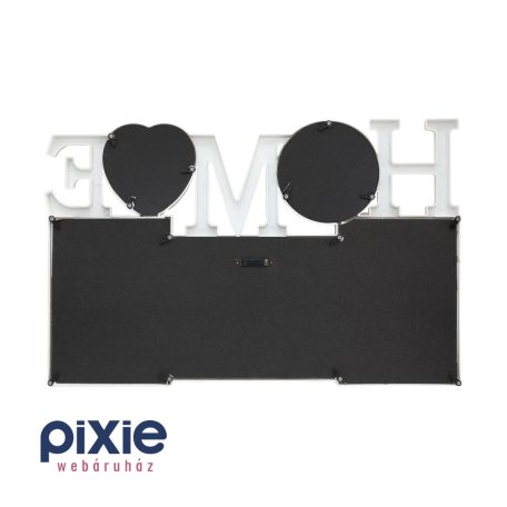 HOME feliratú, fehér színű, fali képkeret