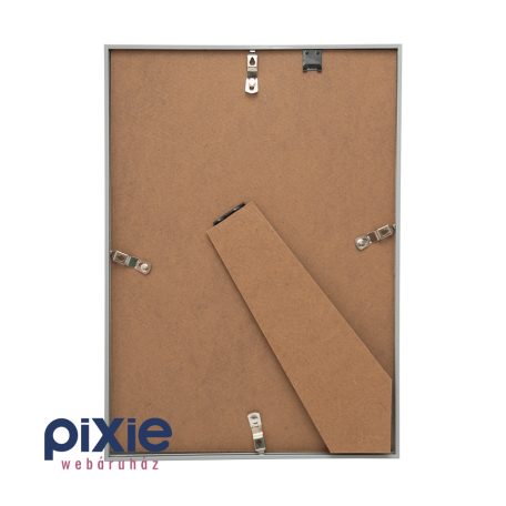 A4-es méretű képkeret szögletes kerettel (fényes ezüst)