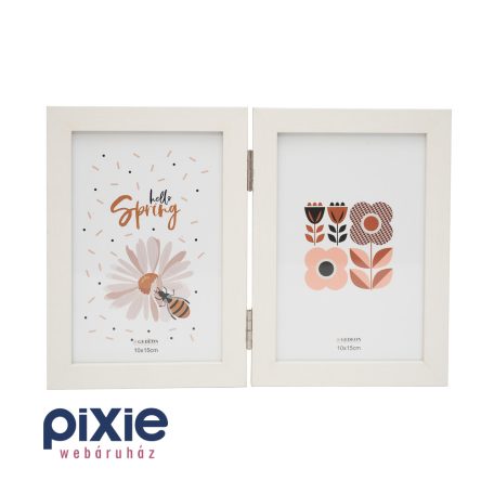 Szétnyitható képkeret, 10x15 cm-es képeknek