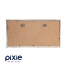 Falra akasztható, 3-as képkeret, koptatott fehér színben