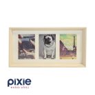 Falra akasztható, 3-as képkeret, törtfehér színben