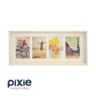 Falra akasztható, 4-es képkeret, törtfehér színben