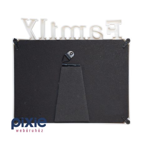 Family feliratos asztali, vagy fali képkeret 10x15 cm-es képnek (fehér)