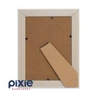 Asztali fa hatású képkeret letámasztóval, 13x18 cm-es (natúr fa-fehér)