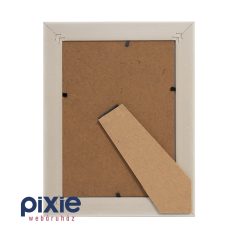   Asztali fa hatású képkeret letámasztóval, 13x18 cm-es (natúr fa-fehér)