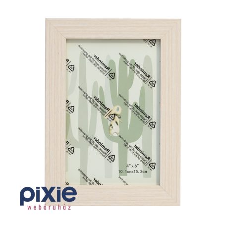 Asztali képkeret 10x15 cm-es képnek (világos, natúr fa)