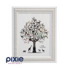 Asztali képkeret letámasztóval, 15x20 cm-es (világosszürke-fehér)