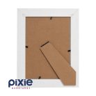 Asztali fa hatású képkeret letámasztóval, 13x18 cm-es (fehér)