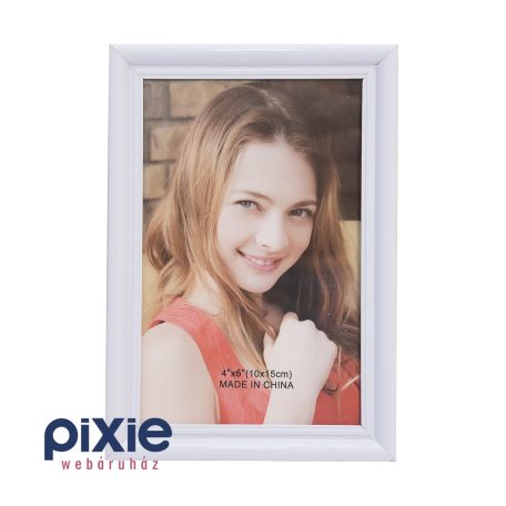Asztali képkeret 10x15 cm-es képnek (fehér)