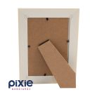 Két színű, asztali képkeret 10x15-ös képnek (sötétszürke-fehér)