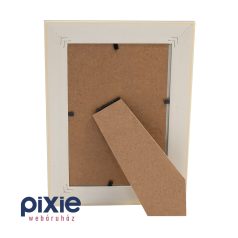   Két színű, asztali képkeret 10x15-ös képnek (sötétszürke-fehér)