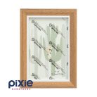 Két színű, képkeret 10x15-ös képnek (sötétfa-fehér)