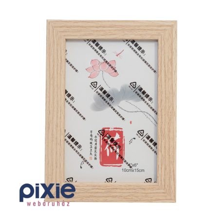 Asztali képkeret 10x15 cm-es képnek (natúr fa)