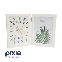   Szétnyitható képkeret, drapp színben 13x18 cm-es képeknek