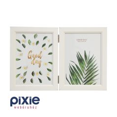   Szétnyitható képkeret, drapp színben 13x18 cm-es képeknek