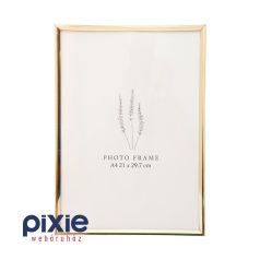   A4-es méretű képkeret, szögletes kerettel (fényes arany)