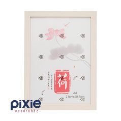 A4-es méretű képkeret világos fenyő színben