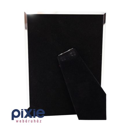 Romantikus, szívek mintás, ezüst színű képkeret, 10x15-ös 