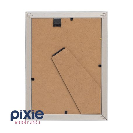 Asztali vagy fali, fa hatású képkeret, 13x18-as, szürkésbarna színben