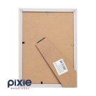 Fa hatású asztali képkeret, koptatott kék színben