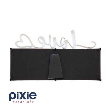  LOVE feliratú, két képes képkeret