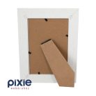 Fehér, fa hatású, asztali, letámasztható képkeret 10x15-ös 