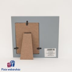 Szürke színű, díszes 10x15 cm-es képkeret