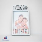 LOVE, LIFE egyedi méretű képkeret 22x35 cm-es képeknek