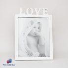 LOVE támasztható képkeret 17x22 cm-es képnek