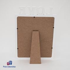 LOVE támasztható képkeret 17x22 cm-es képnek