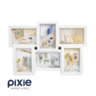 Akasztható fali képkeret, 6db 10x15-ös képeknek