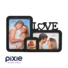 LOVE feliratú képkeret, fekete színben