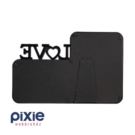 LOVE feliratú képkeret, fekete színben