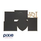 LOVE feliratú, drapp színű képkeret, fehér színű koptatással