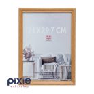 Lakkozott fa színű képkeret A4-es méretben