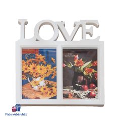 LOVE letámasztós képkeret 10x15 cm méretű képeknek