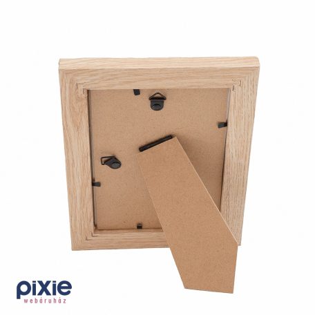 Asztali letámasztható Anyák napi fa képkeret 10x15 cm-s (natur fa szin) 