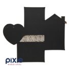 LOVE feliratú többképes képkeret, koptatott fa színben